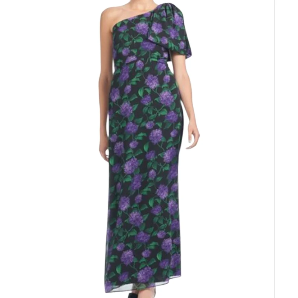 Sachin & Babi Chelsea One Shoulder Bow Gown - Picture 3 of 5